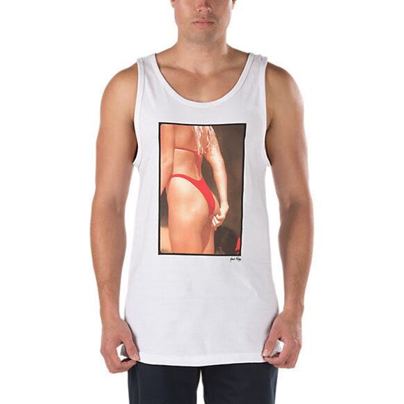 Vans Off The Wall Men's Tank Top Tight Squeeze Bikini Tee T-Shirt in Medium - Picture 1 of 1
